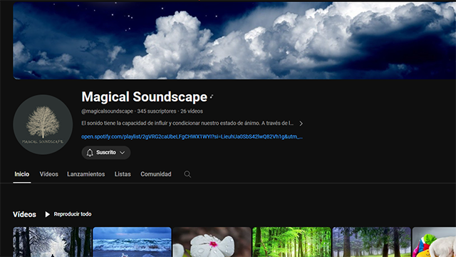 Fotograma de uno de los vídeos de Magical Soundscape